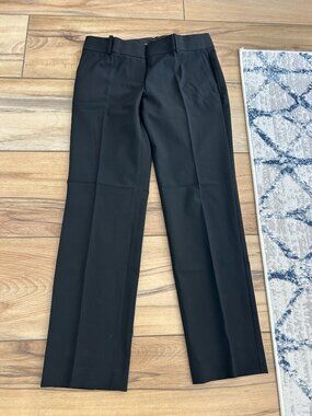 Ann Taylor Black Straight Leg Suiting Trouser Pant (NWT)